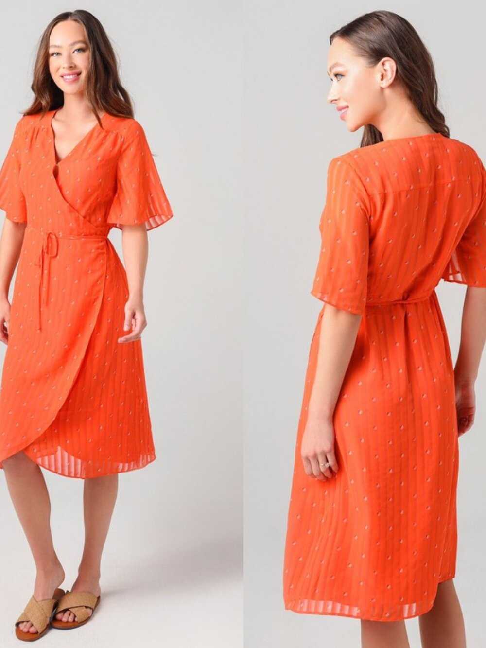 Cupcakes and Cashmere Mulholland Wrap Dress Size S
